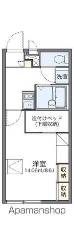 レオパレスLUCE(1K/2階)の間取り写真