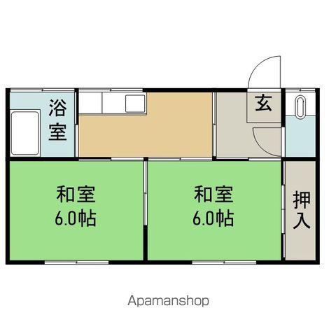 大館コーポ(2K/2階)の間取り写真