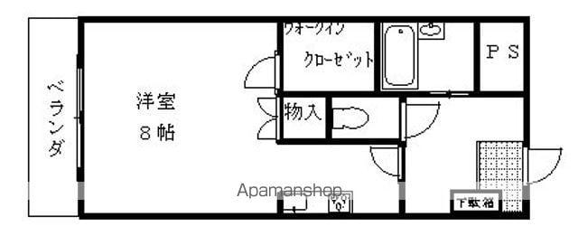 アメニティー・K A(1K/1階)の間取り写真