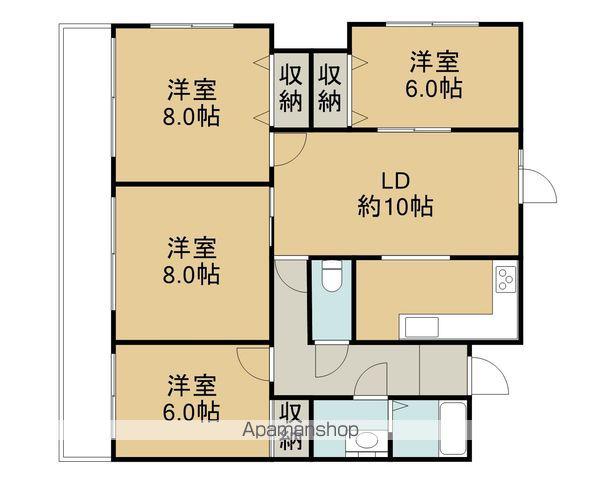 エクセル大森91(4LDK/4階)の間取り写真