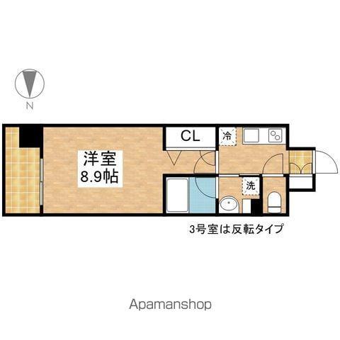 GRAND ESPOIR 東桜(1K/4階)の間取り写真