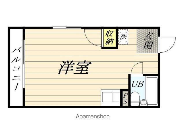 KANOハイツ(ワンルーム/3階)の間取り写真