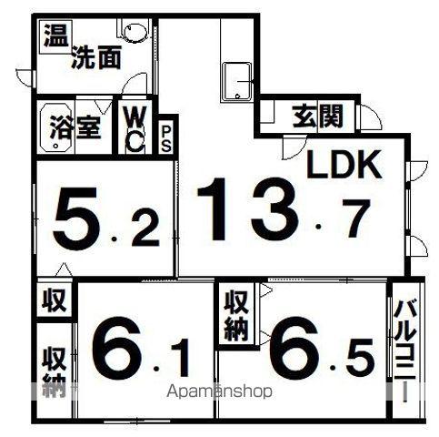 Mハーモニー(3LDK/3階)の間取り写真