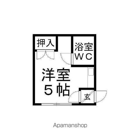 北24条駅ハウス(ワンルーム/2階)の間取り写真
