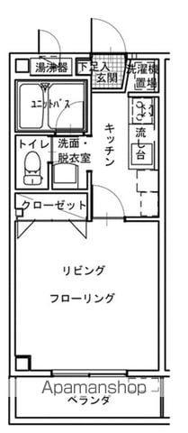 ハイムエスペランサ(1K/1階)の間取り写真
