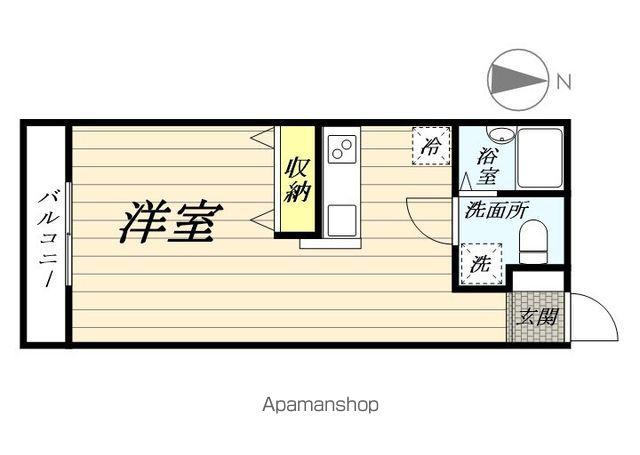DMハイツ駒岡(1K/1階)の間取り写真