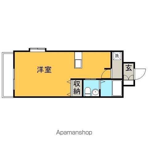 FKJ十日市ビル(ワンルーム/8階)の間取り写真