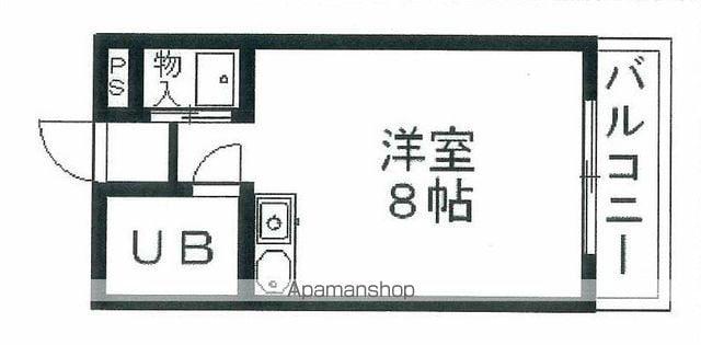 トリムハウス(ワンルーム/2階)の間取り写真