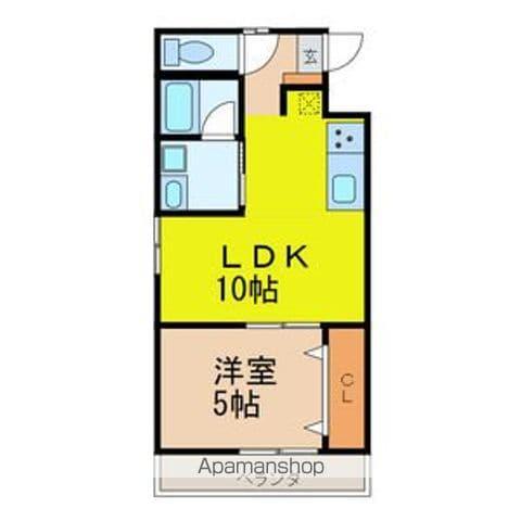 μS STYLE(1LDK/1階)の間取り写真