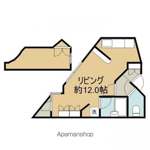 ヴェルドミール上野町(ワンルーム/2階)の間取り写真