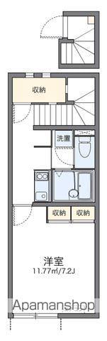 レオネクストアンソレイユ(1K/2階)の間取り写真