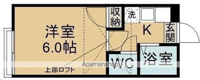 ヒルズコート(1K/2階)の間取り写真