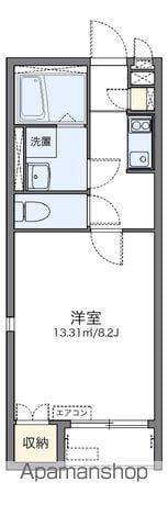 レオネクストグラードK(1K/2階)の間取り写真