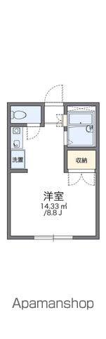 レオパレスSHIZUKA(1K/2階)の間取り写真