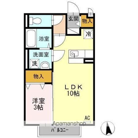 フェアリーコート(1LDK/2階)の間取り写真