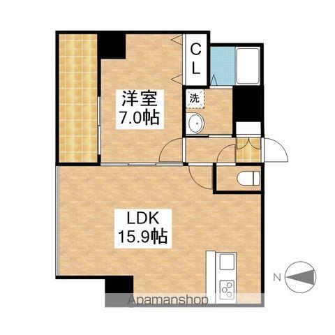 アンジュ栄(1LDK/7階)の間取り写真
