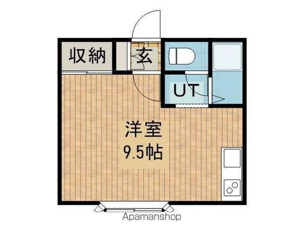 ベルノール文京台(ワンルーム/2階)の間取り写真