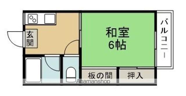 コーポプチ(1K/2階)の間取り写真