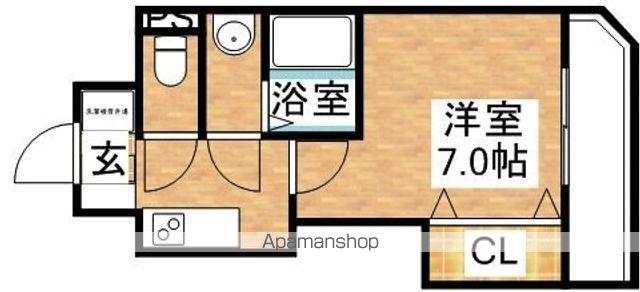 LUXE十三東2(1K/2階)の間取り写真