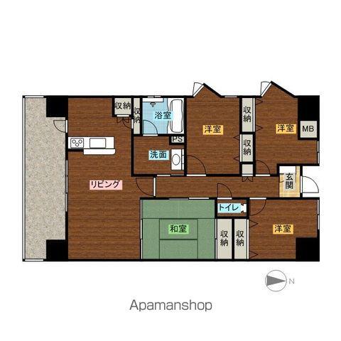 MFPRコート宮町(4LDK/7階)の間取り写真