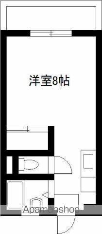 サンシャインハイツA(ワンルーム/2階)の間取り写真