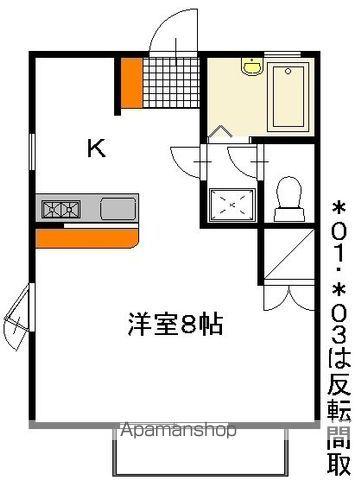 リバティパレス(1K/1階)の間取り写真