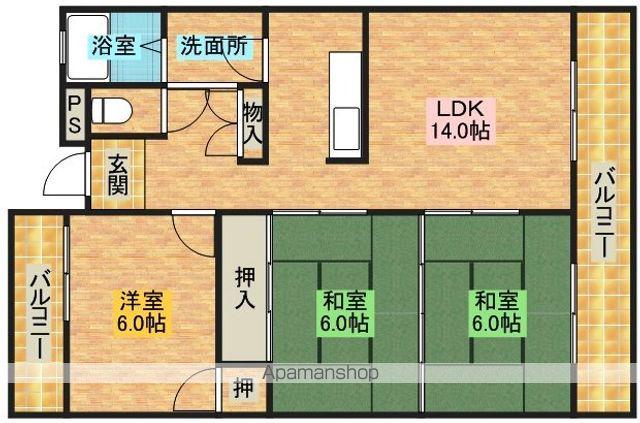 サンクレスト府中(3LDK/2階)の間取り写真