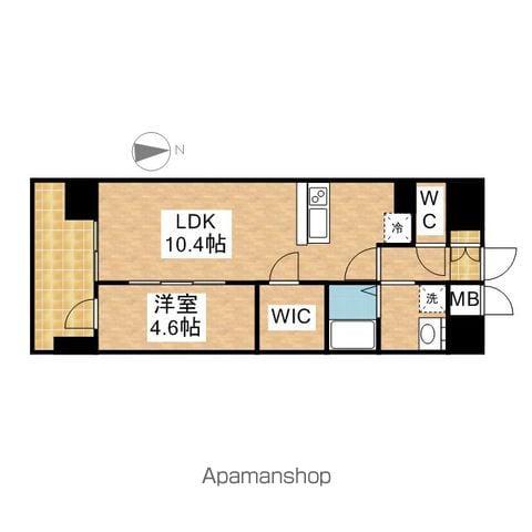 プレサンス久屋大通セントラルパーク(1LDK/5階)の間取り写真