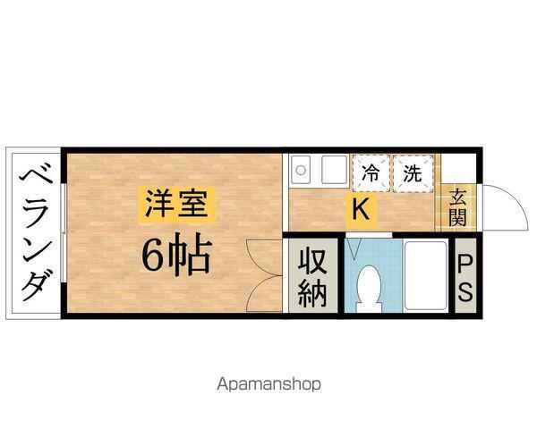 MGヒルズ(ワンルーム/3階)の間取り写真