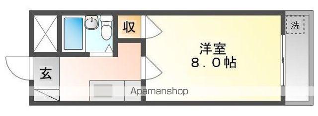 プレアール大供Ⅱ(1K/5階)の間取り写真