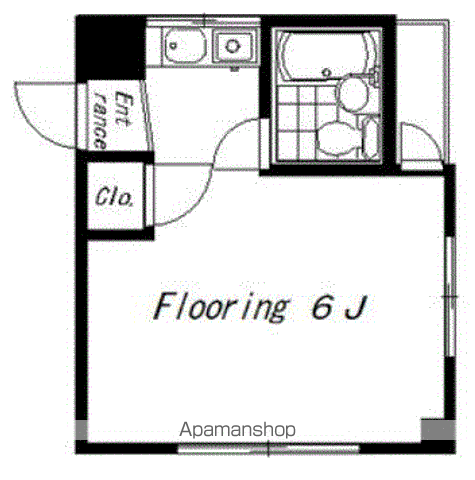 サンダイアル(ワンルーム/3階)の間取り写真