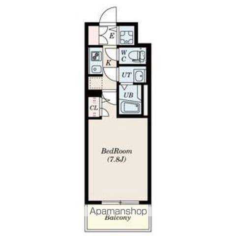 S-RESIDENCE葵(1K/4階)の間取り写真