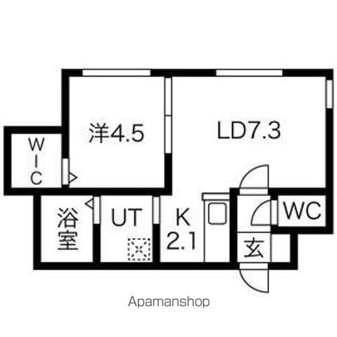 LICHTRARE北大イースト(1LDK/3階)の間取り写真