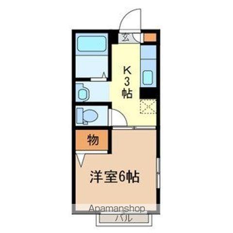 グレイスコート(1K/1階)の間取り写真