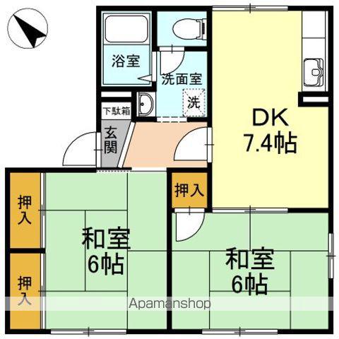 メゾン羽衣(1K/1階)の間取り写真