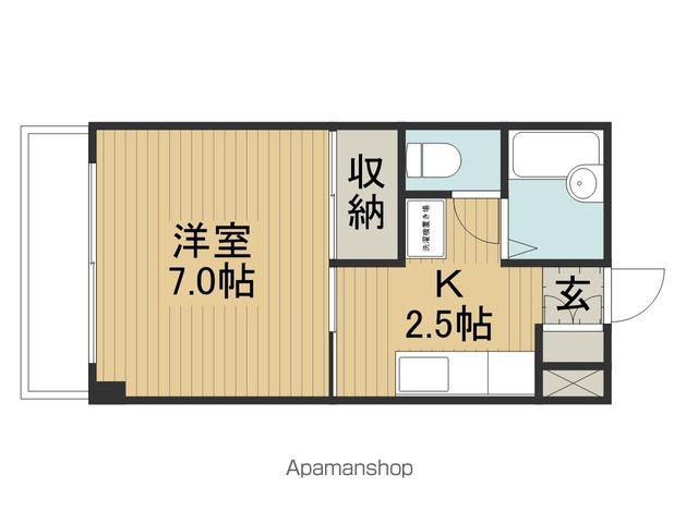 コーポウィステリア(1K/1階)の間取り写真