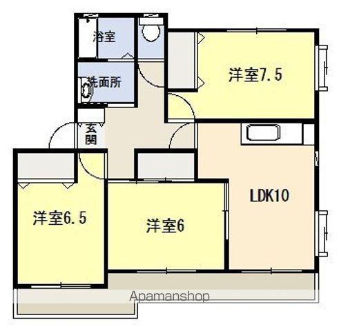 ベルエミネンス(3LDK/2階)の間取り写真