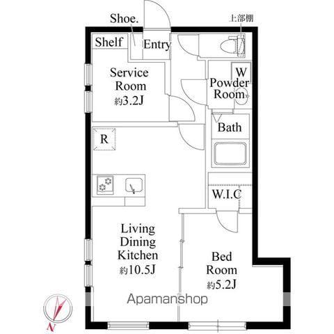 フォルスクラス駒込西ケ原(1SLDK/3階)の間取り写真