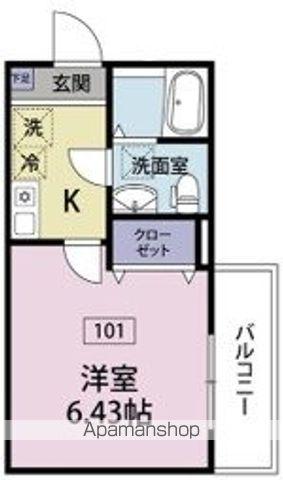 アジュール清瀬(1K/1階)の間取り写真