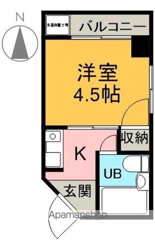 ピーコックマンション(1K/3階)の間取り写真