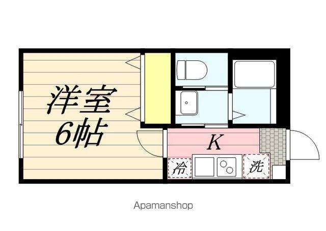ND HOUSE(1K/1階)の間取り写真
