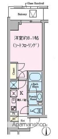 AVANTI ARATAMABASHI(1K/5階)の間取り写真