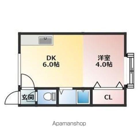 ステージイン南郷(1DK/2階)の間取り写真