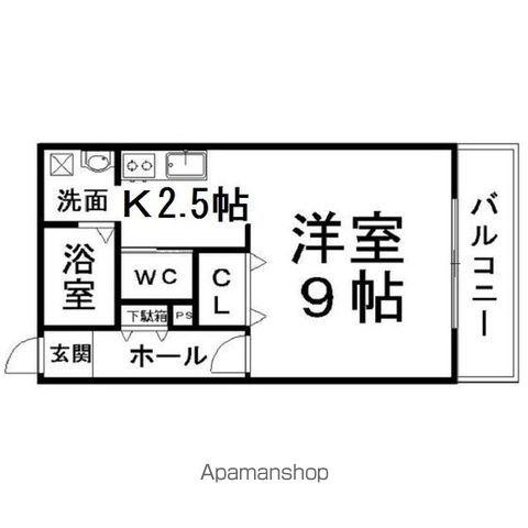 クールラピュタ(1K/2階)の間取り写真