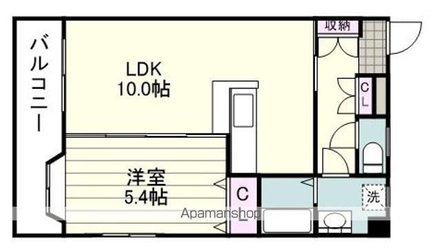 サンフォレスト吉野(1LDK/3階)の間取り写真