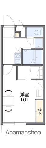 レオパレスMATSUSHIGE(1K/2階)の間取り写真