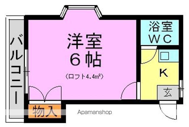 ヴィラブランカ(1K/2階)の間取り写真