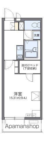 レオパレスMARUTO京田辺(1K/4階)の間取り写真