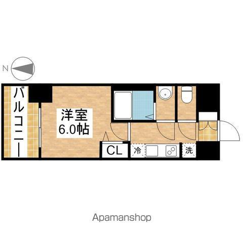 プレサンス桜山駅前アフォード(1K/6階)の間取り写真