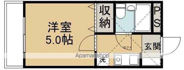 グリーンコーポ(1K/2階)の間取り写真